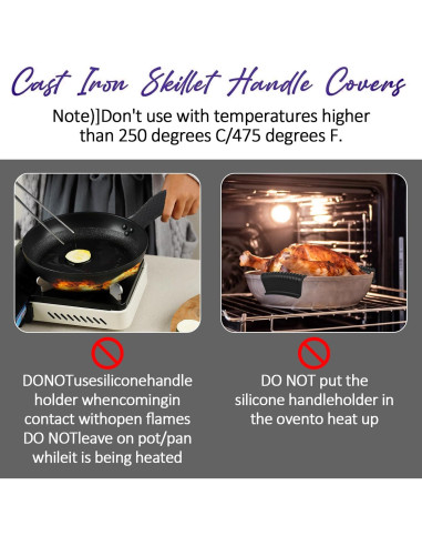 Paquete de 8 fundas de silicona MAQUITA para mangos calientes