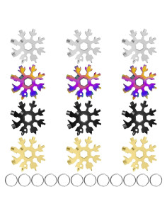 Multiherramienta Copo de Nieve 18 en 1 GoosWexmzl 12 Piezas