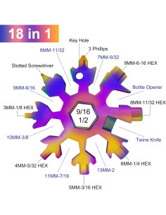Multiherramienta Copo de Nieve 18 en 1 GoosWexmzl 12 Piezas 2