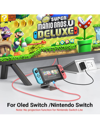 Dock Mini Boreguse para Nintendo Switch 100W HDMI 4K