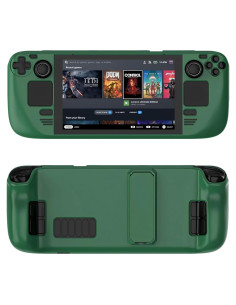 Funda Protectora para Steam Deck Luqeeg Verde con Soporte