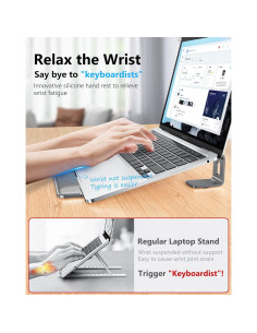 Soporte Ergonómico para Laptop NTMY NH04 Gris 10-17.3'' 2