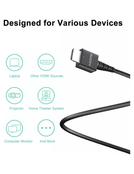 Cable HDMI Gmeaou para Nintendo Switch 1.46m Negro