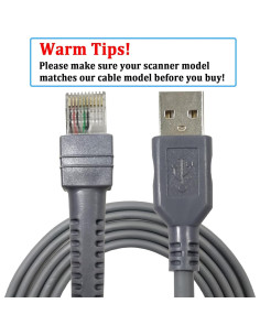 Cable USB a RJ45 SOTESIN 2m para escáner de códigos 2