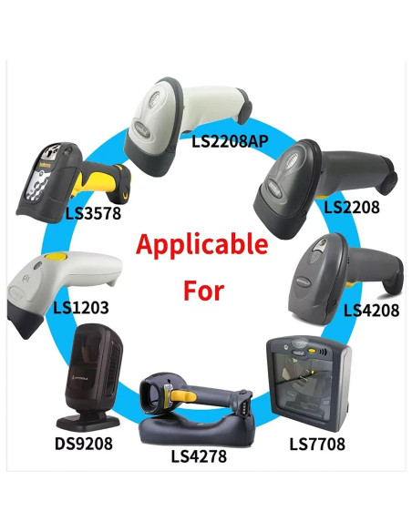 Cable USB a RJ45 SOTESIN 2m para escáner de códigos