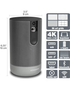 Proyector de Arte LED Artograph Inspire 1500 4K Portátil 2