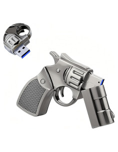 Unidad Flash USB 3.0 64GB Revólver Metal Livid