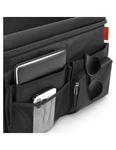 Organizador de Coche INFIVITA Grande Impermeable con Portavasos