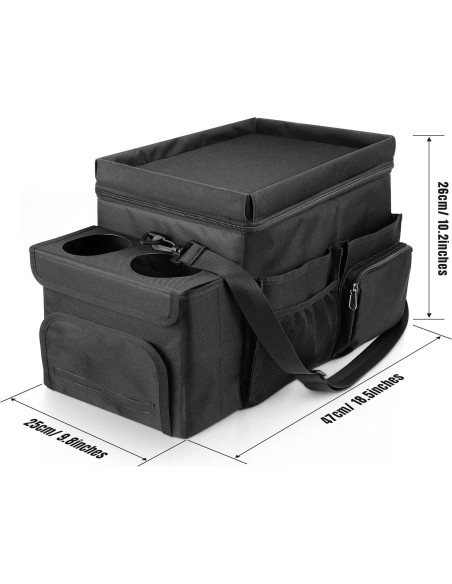 Organizador de Coche INFIVITA Grande Impermeable con Portavasos