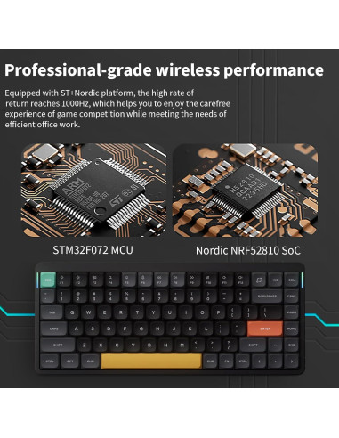 Teclado Mecánico Inalámbrico Nuphy Air75 V2 75% RGB