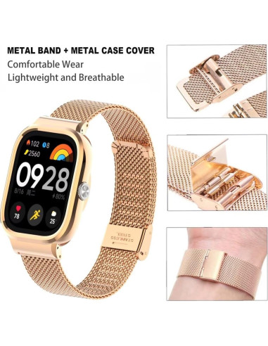 Correa de Acero Inoxidable para Xiaomi Redmi Watch 4