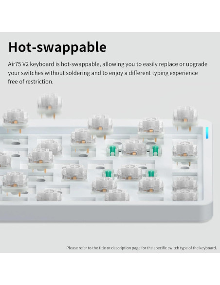 Teclado Mecánico Inalámbrico Nuphy Air75 V2 75% RGB
