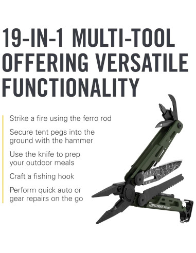 Multi-herramienta LEATHERMAN Signal 19 en 1 para Camping