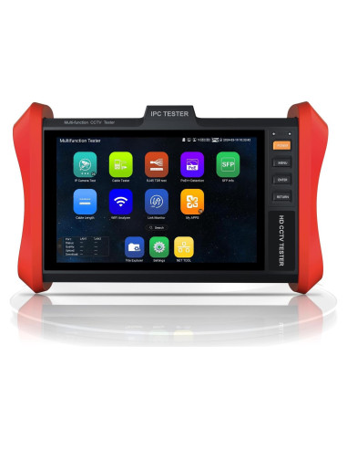 Probador de Cámara IP WANLUTECH E88 8" Pantalla Táctil PoE