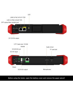 Probador de Cámara IP WANLUTECH E88 8" Pantalla Táctil PoE 2