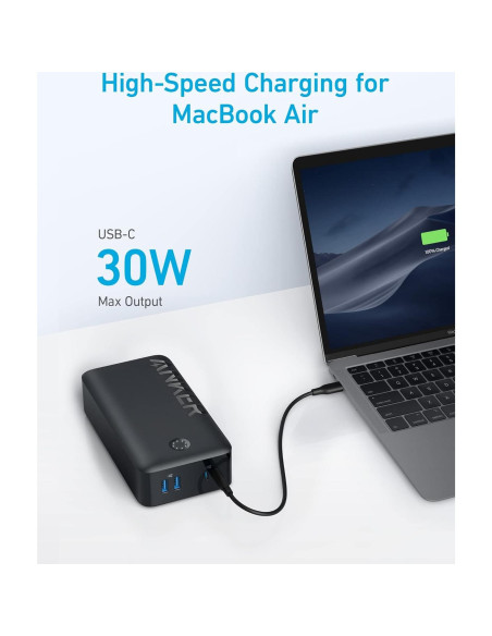 Cargador Portátil Anker 40,000mAh 30W USB-C Carga Rápida Cargador Portátil Anker 40,000mAh 30W USB-C Carga Rápida