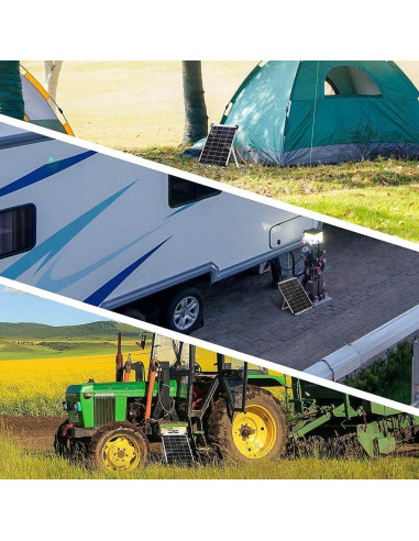 Kit Panel Solar 20W 12V SUNSUL con Soporte Ajustable