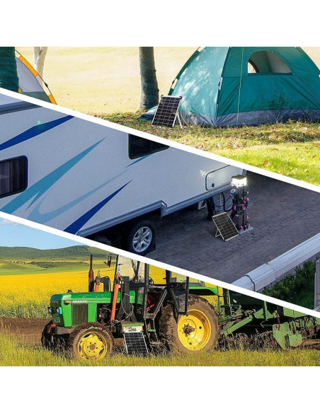 Kit Panel Solar 20W 12V SUNSUL con Soporte Ajustable