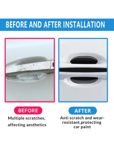 4 Piezas Sticker Reflectante Couslcd para Manijas de Auto 2