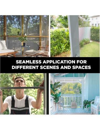 DOCA Malla de Pantalla de Ventana 2.44 m x 30.48 m - Carbón