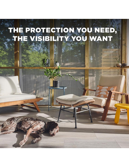 DOCA Malla de Pantalla de Ventana 2.44 m x 30.48 m - Carbón