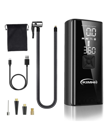 Compresor de Aire KIMHI 150 PSI Portátil con Batería 10000mAh