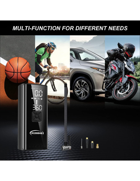 Compresor de Aire KIMHI 150 PSI Portátil con Batería 10000mAh