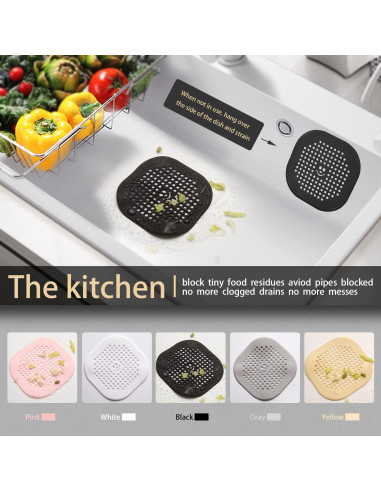 Pack 2 Filtros de Drenaje Couidl Silicona Antibloqueo