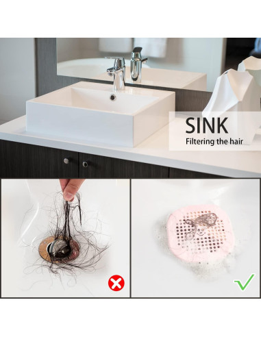 Pack 2 Filtros de Drenaje Couidl Silicona Antibloqueo