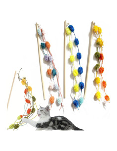 Varitas Interactivas para Gatos IUHKBH - 3 PCS con Campana