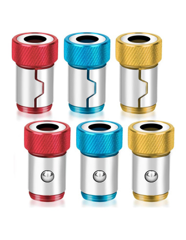 6 Anillos Magnéticos POBAN para Destornilladores Hexagonales