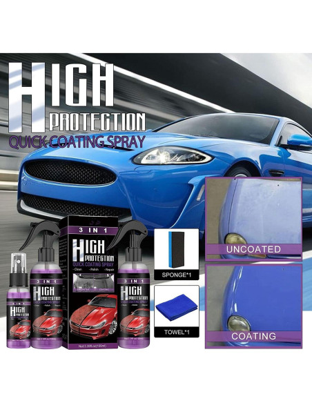 Spray Nano 3 en 1 MICROBUS 200ml para Automóviles