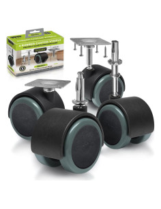 Ruedas de Goma Slipstick CB681 5/16" Montaje - Juego de 4