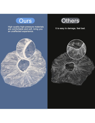 150 Gorras de Ducha Desechables Ceizioes Impermeables