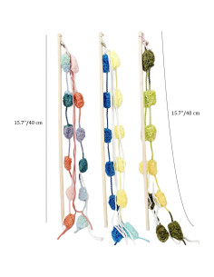 Varitas Interactivas para Gatos IUHKBH - 3 PCS con Campana 2