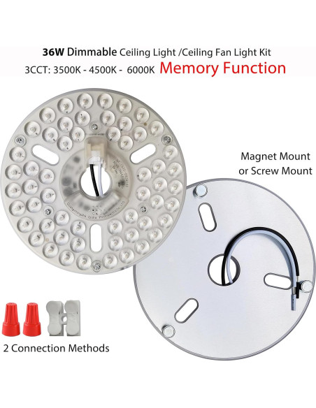 Kit Retrofit Luz LED 36W Zhairdalstar 16.26cm Regulable