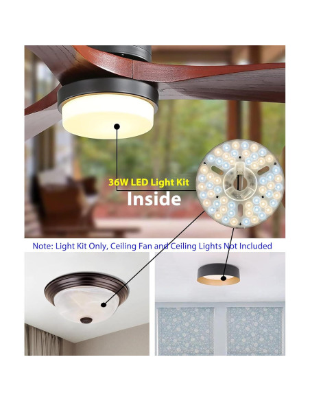 Kit Retrofit Luz LED 36W Zhairdalstar 16.26cm Regulable