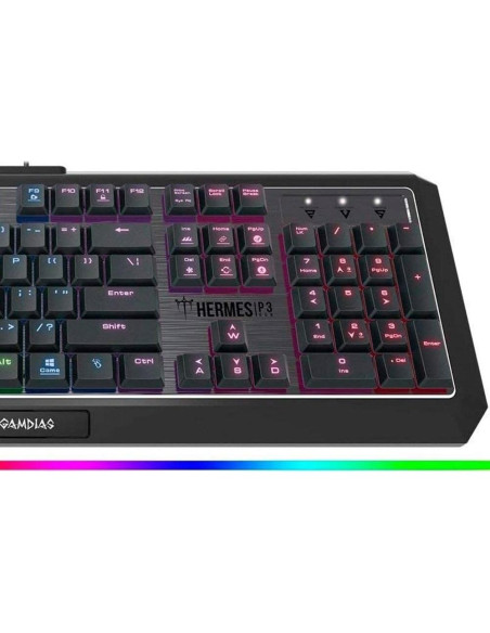 Teclado Gaming Mecánico GAMDIAS Hermes P3 RGB Bajo Perfil