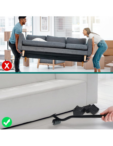 Elevador de Muebles VIOBEPASS con Ruedas y Bloques 1000 kg