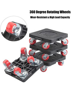 Carro elevador de muebles YWHWLX con ruedas 400 kg 2