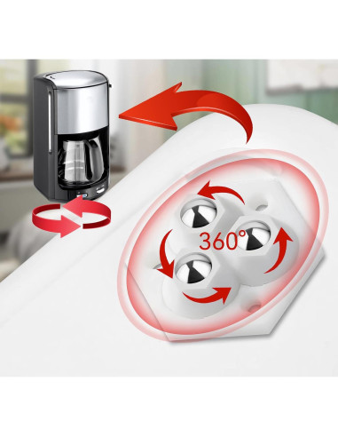 Deslizadores de Muebles YadklDrnE - Ruedas 360 - Juego de 8