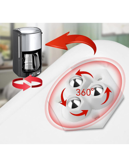 Deslizadores de Muebles YadklDrnE - Ruedas 360 - Juego de 8