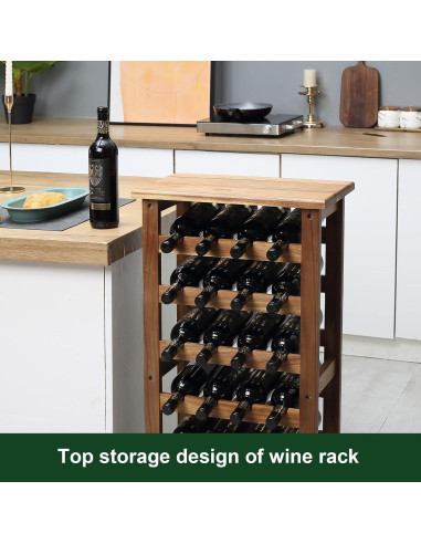 Estante de Vino Everous 7 Niveles para 28 Botellas