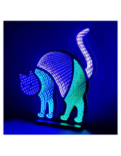 Luz Infinita de Gato Elumina Decor - LED USB 28x33 cm