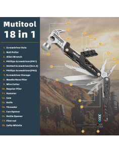 Cortador de Alambre HANSHI Multiherramienta 17 en 1 2