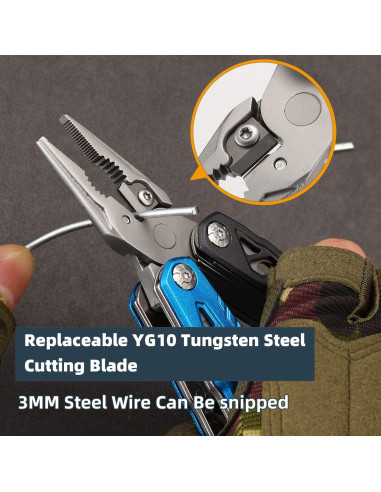 Cortador de Alambre HANSHI Multiherramienta 17 en 1