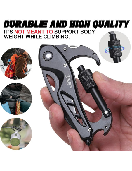 Cuchillo Multitool ZAVIT Negro 11.43 cm para Aventuras