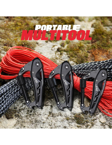 Cuchillo Multitool ZAVIT Negro 11.43 cm para Aventuras