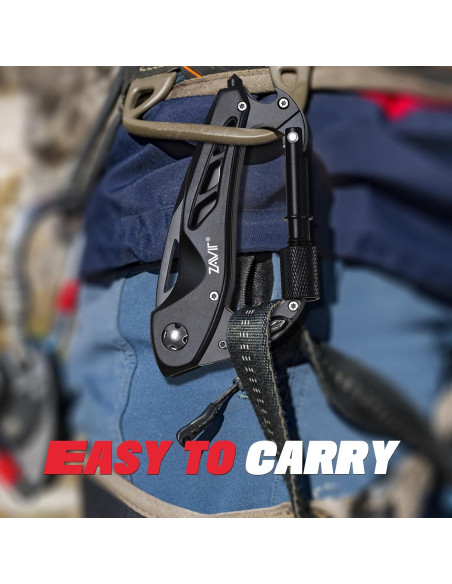 Cuchillo Multitool ZAVIT Negro 11.43 cm para Aventuras