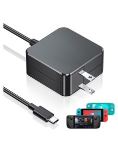 Cargador 45W USB-C para Steam Deck y Switch con Cable 1.8m